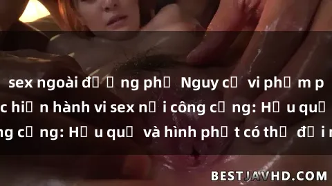 sex ngoài đường phố Nguy cơ vi phạm pháp luật khi thực hiện hành vi sex nơi công cộng: Hậu quả và hình phạt có thể đối mặt